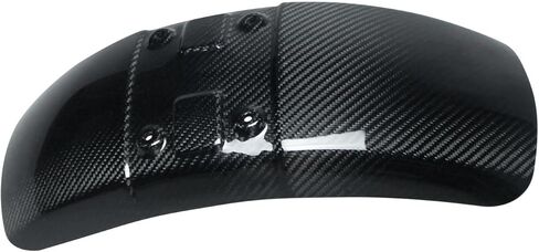 POWER JAMES Black 100% Carbon Fiber Front Fender Bodywork Compatible with Harley Davidson 2018-2026 Fat Bob FXFB, FXFBS in Saudi Arabia