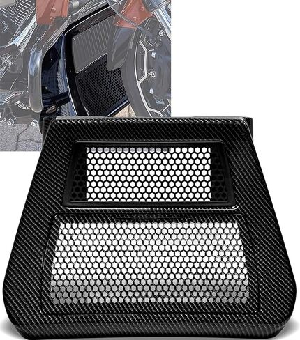 غطاء مبرد ذقن مطور مع لوح انزلاقي متوافق مع Harley Davidson Touring CVO Street Glide&CVO Road Glide 2023.5-2026، Street Glide وRoad Glide 2024-2026 (ألياف الكربون) in Kuwait