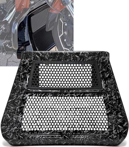 غطاء مبرد ذقن مطور مع لوح انزلاقي متوافق مع Harley Davidson Touring CVO Street Glide&CVO Road Glide 2023.5-2026، Street Glide وRoad Glide 2024-2026 (ألياف الكربون) in Kuwait