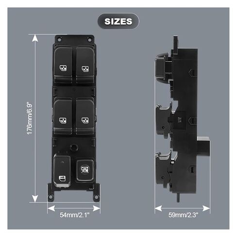 93571-1D200 Car Front Left Driver Side Door Master Main Power Window Switch Compatible With Kia Carens RONDO 2007 2008 2009 2010 2011 2012 in Kuwait