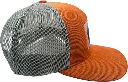 Burnt Orange Corduroy Buffalo Patch Trucker Hat in Saudi Arabia