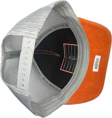 Burnt Orange Corduroy Buffalo Patch Trucker Hat in Saudi Arabia
