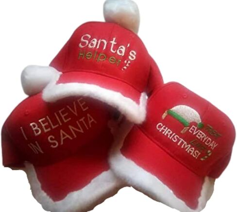 Santa Baseball Cap Fuzzy Baseball Hat in Saudi Arabia