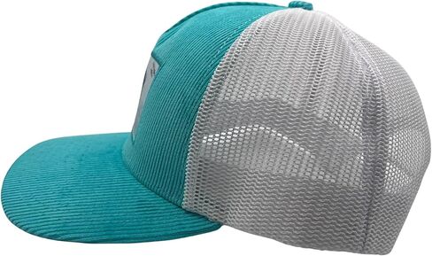 Turquoise Corduroy Trucker Hat with Buffalo Patch in Saudi Arabia