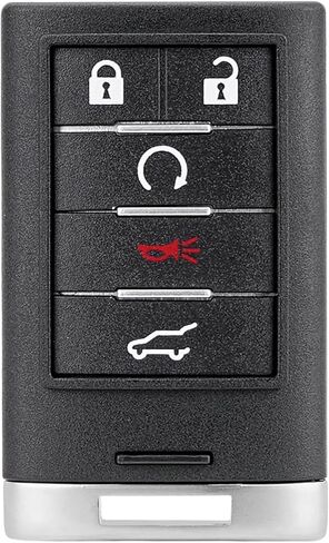 استبدال مفتاح Fob يناسب Cadillac SRX 2010-2015، ATS 2013-2014، XTS 2013-2014، ELR 2014-2015 - 5 أزرار ذكية للدخول بدون مفتاح مع تشغيل عن بعد - معرف لجنة الاتصالات الفيدرالية NBG009768T، رقم الجزء 22865375 in Saudi Arabia