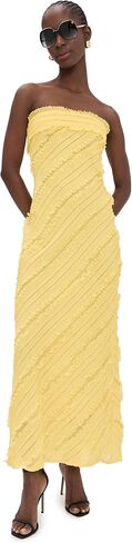 endless rose Women's Strapless Ruffled Maxi Dress in Kuwait