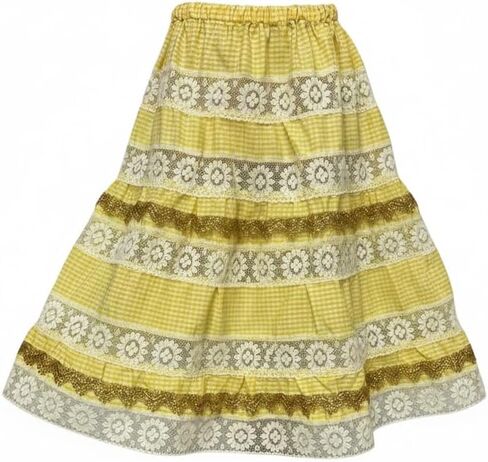 Falda Salla Amarilla Bordada de Oshun - Obatala Madre y Padre Elastic Orisha Yellow Ochun & Obatala Embroidered Skirt Santeria Orisha Altar Skirt in Saudi Arabia