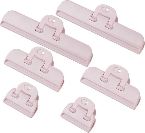Food Bag Clips 6-Pack, Heavy Duty Airtight Sealing for Chip Bags, Snacks, Pet Food - Keep Food Fresh Longer - Kitchen Storage Organization Essentials (Blue) in Saudi Arabia