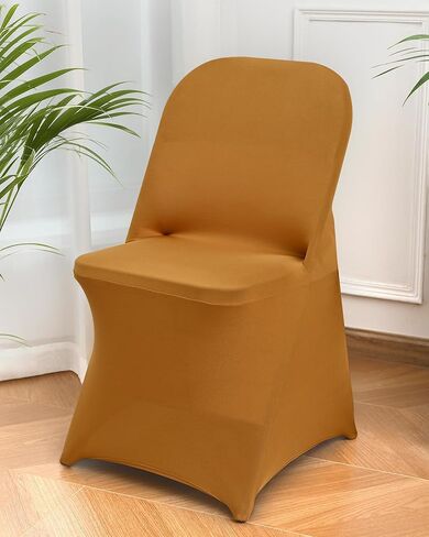 10 Packs White Spandex Stretch Folding Chair Covers for Wedding Party,Universal Fitted Washable Dining Seat Slipcovers Protector Decoration for Holiday Banquet Birthday Celebration Event in Saudi Arabia