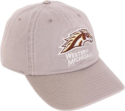 Desert Cactus Western Michigan University Baseball Hat Broncos WMU Brimmed Embroirderd Hats Cap Adjustable Cloth Strap Adult (Style A) Brown in Saudi Arabia