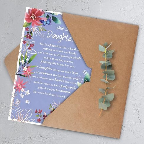 Daughter Birthday Card，Happy Birthday Card & Gift for Daughter from Mom Dad in Kuwait