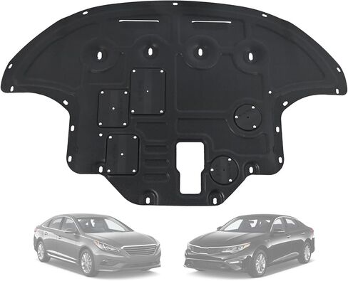 Engine Splash Shield Guard for Kia Optima 2019 2020 / Hyundai Sonata 2015-2017- Heavy-Duty PVC Skid Plate for Radiator, Engine & Transmission - w/Extended Cover, Service Holes & Vent Design in Saudi Arabia