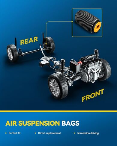 PHILTOP Rear Right Air Spring 553603M501,Air Suspension Spring Bag Compatible With 2011-2016 Hyundai Equus,1PCS in Saudi Arabia