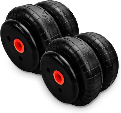 2PCS Universal Air Bags Suspension Kit Compatible with Ford F150/F250 GMC Sierra Chevrolet Ram 1500/2500/3500 Air Spring Bags Double Bellow up to 5,000 lbs of Load Capacity in Saudi Arabia