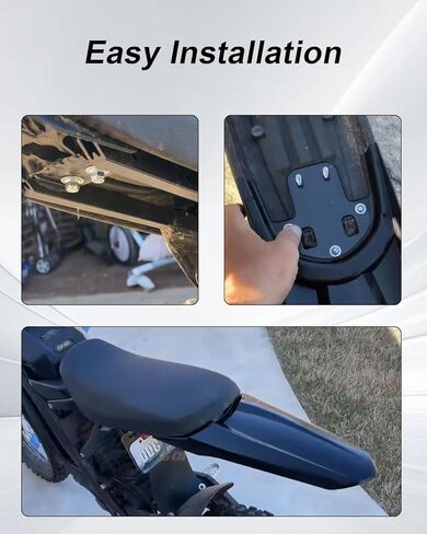 حاجز خلفي أطول ممتد مقاس 15.5 × 5.9 بوصة مناسب لـ Sur-Ron Light Bee X وS Segway X160 X260 واقي الطين المحسن طويل للغاية، واقي رفرف الطين من حفرة الأوساخ in Kuwait