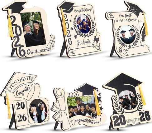 2024 Graduation Tassel Photo Frame for 4 x 6 Inches Pictures,wooden Inspirational Graduation Picture Frame Class of 2024 Graduation Shadow Box Picture Frame Gifts for Friend Party Decoration in Saudi Arabia