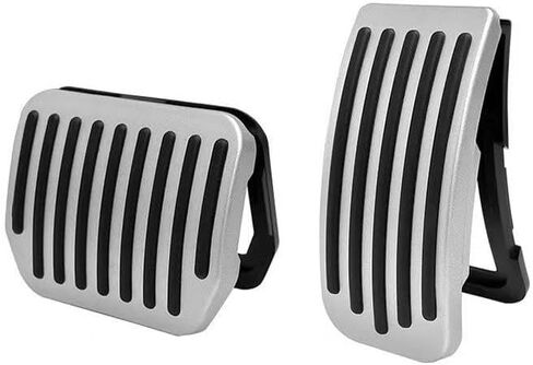 أداء ABS ملحقات وسادة الدواسة الفرامل لـ Tesla Model y Juniper Accessories Model 3 Highland Accessories 2017-2025 ملحقات حماية غير قابلة للانزلاق استبدال وسادة دواسة القدم (فضي) in Kuwait