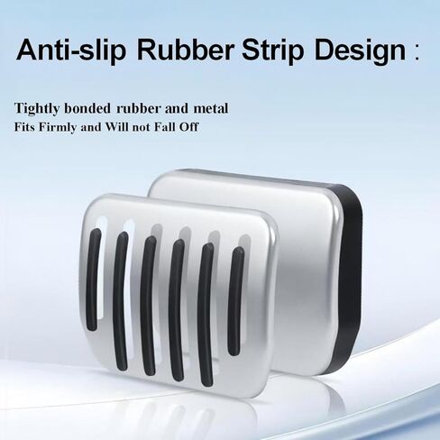 أداء ABS ملحقات وسادة الدواسة الفرامل لـ Tesla Model y Juniper Accessories Model 3 Highland Accessories 2017-2025 ملحقات حماية غير قابلة للانزلاق استبدال وسادة دواسة القدم (فضي) in Kuwait