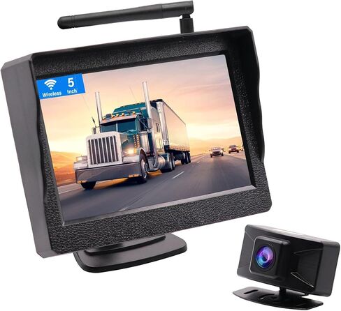 7 بوصة كاميرا احتياطية شاحنة وصلة مقطورة HD 1080P سيارة كاميرا الرؤية الخلفية عدة مراقبة للرؤية الليلية DIY خطوط دليل IP68 للماء للسيارات RVs شاحنات بيك اب جرارات حافلة نصف مقطورات in Kuwait