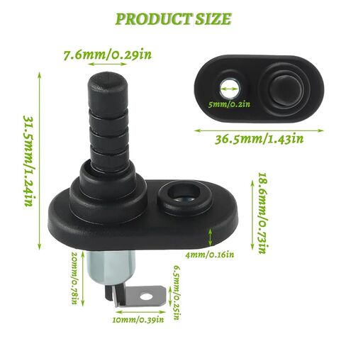 6Pcs 12V Mount Pin Switch Momentary Nickel Plated Universal Door Jamb Flange Light Hood Mount Switch with Rubber Boot for Car Boat in Kuwait