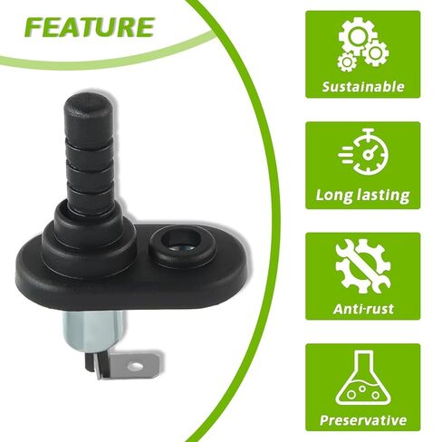 6Pcs 12V Mount Pin Switch Momentary Nickel Plated Universal Door Jamb Flange Light Hood Mount Switch with Rubber Boot for Car Boat in Kuwait