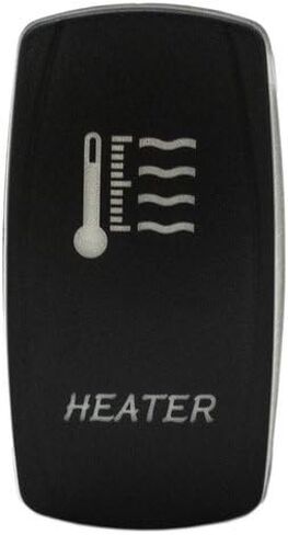 Laser Rocker Switch - HEATER - Universal On/Off - 12 Volt (green) in Saudi Arabia