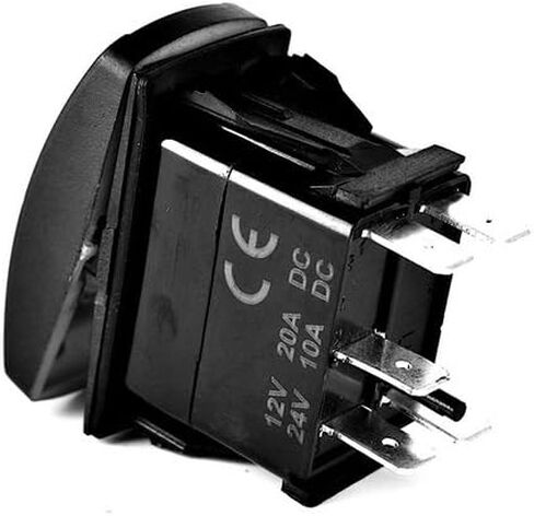 Laser Rocker Switch - HEATER - Universal On/Off - 12 Volt (green) in Saudi Arabia