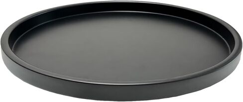 Round Metal Candle Plate, Black Candlestick Tray, Modern Candle Holders and Dish for Table, Decorative Serving Tray, Large Candle Charger Plate(14 inches) in Saudi Arabia