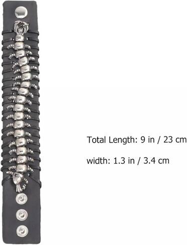 Spike Punk Bracelet Ladies Bracelets Centipede Men Women's in Saudi Arabia