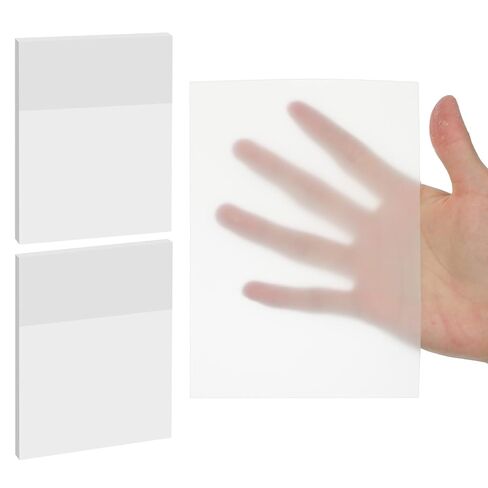 100 Sheets Clear Sticky Notes, 5 X 7 Inch Transparent Sticky Notes Extra Large Clear Stickys Tabs Waterproof Translucent Paper Transparent Stickys Note Tabs for Office Woman School Classroom (Blank) in Saudi Arabia