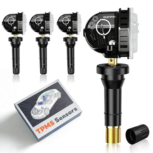 مستشعر مراقبة ضغط الإطارات TPMS مبرمج مسبقًا 315 ميجاهرتز متوافق مع Ford Explorer(2015-2024)|Edge(2015-2023)|Mustang(2015-2024)|Transit150/250/350(2019-2021)/OE:F2GZ1A189A (مجموعة من 4) in Kuwait