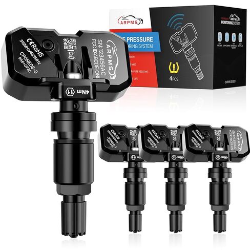 مستشعر TPMS، مستشعر مراقبة ضغط الإطارات 315 ميجا هرتز 4 عبوات متوافق مع Toyota Lexus Scion Pontiac Replace# 4260733021، 4260733011، 4260706011، 4260704010، أسود in Kuwait