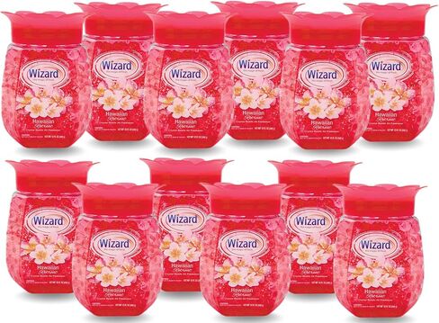 WIZARD Odor Eliminator Gel Beads - 12 oz, Pack of 12 - Air Freshners For Bathroom. Rooms, Per Areas and Car Freshner (FRESH LINEN) in Saudi Arabia