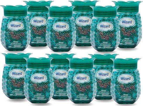 WIZARD Odor Eliminator Gel Beads - 12 oz, Pack of 12 - Air Freshners For Bathroom. Rooms, Per Areas and Car Freshner (FRESH LINEN) in Saudi Arabia