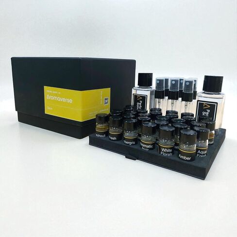 مجموعة صنع عطور دوكس - اصنع عطرك الخاص للرجال والنساء باستخدام 30 مكونًا عطريًا وزجاجات رذاذ وقطرات و6 وصفات. ابتكري عطورًا عطرية أنثوية وذكورية فاخرة in Saudi Arabia