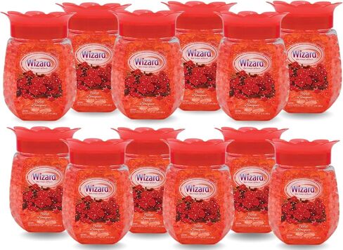 WIZARD Odor Eliminator Gel Beads - 12 oz, Pack of 12 - Air Freshners For Bathroom. Rooms, Per Areas and Car Freshner (FRESH LINEN) in Saudi Arabia