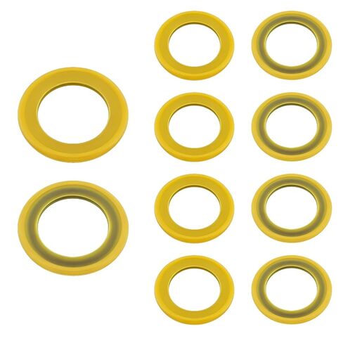 10 قطع من حشية سدادة تصريف علبة التروس - غسالات سدادة سدادة سدادة تصريف الزيت لبرغي تصريف تشحيم علبة التروس، استبدال الوحدة السفلية 26-830749 متوافق مع Mercury Marine/Mercruiser in Kuwait