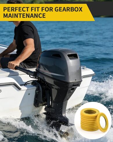 10 قطع من حشية سدادة تصريف علبة التروس - غسالات سدادة سدادة سدادة تصريف الزيت لبرغي تصريف تشحيم علبة التروس، استبدال الوحدة السفلية 26-830749 متوافق مع Mercury Marine/Mercruiser in Kuwait