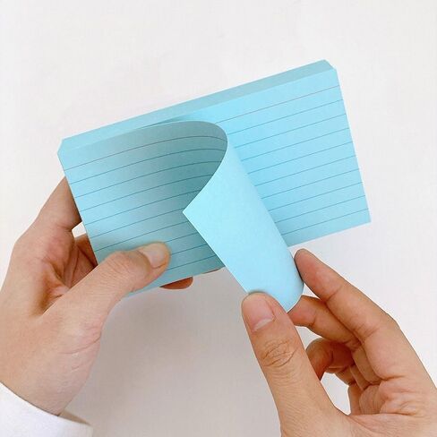 Gift Multifunctional Colorful Pocket Paper DIY Students Memo Pads Notepad Learning Flashcards Index Cards(White) in Saudi Arabia