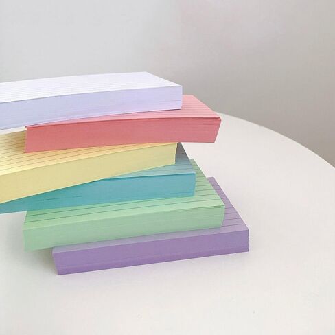 Gift Multifunctional Colorful Pocket Paper DIY Students Memo Pads Notepad Learning Flashcards Index Cards(White) in Saudi Arabia