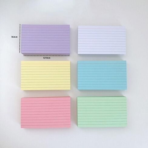 Gift Multifunctional Colorful Pocket Paper DIY Students Memo Pads Notepad Learning Flashcards Index Cards(White) in Saudi Arabia