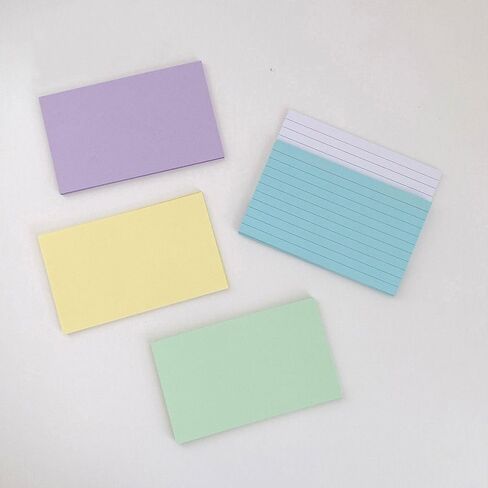 Gift Multifunctional Colorful Pocket Paper DIY Students Memo Pads Notepad Learning Flashcards Index Cards(White) in Saudi Arabia