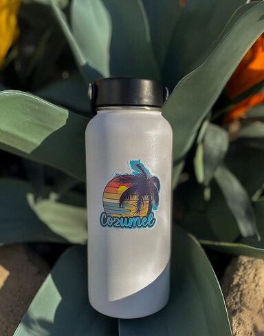 Cozumel, Mexico 3 inch Sticker, S582 (Waterproof Vinyl Decal for Car, Water Bottle, Laptop, iPad, Window, Cooler, Luggage, Bumper, Toolbox, Locker), 3 inch in Kuwait