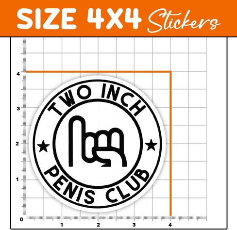 MAIANEY (3 Pcs) Two Inch Penis Club Stickers Funny Adult Humor Stickers Small Dick Penis Joke Sticker Micro Penis Club Meme Funny Gifts Decorations Laptop Bottle Car Bumper Window 3"x4" in Saudi Arabia