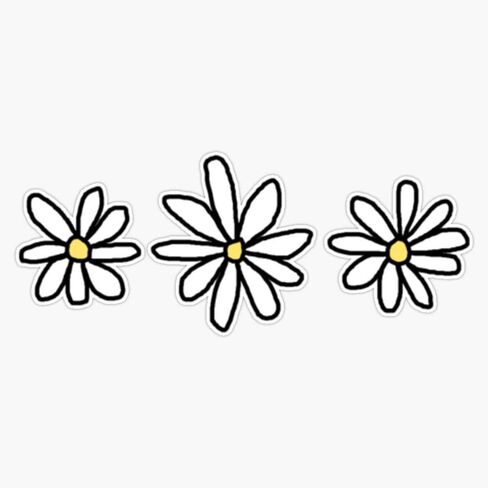 Daisy Stickers Vinyl Waterproof Sticker Decal Car Laptop Wall Window Bumper Sticker 5" in Saudi Arabia