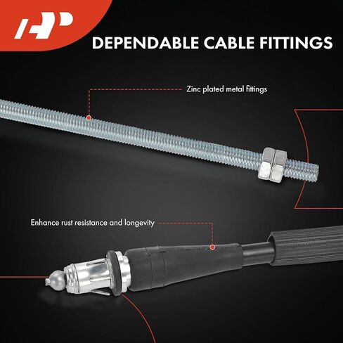 A-Premium Rear Passenger Side Parking Brake Cable Assembly Compatible with Chevrolet, GMC and Isuzu Models: S10 1996-2003, Sonoma 1996-2003, Hombre 1996-2000 in Saudi Arabia