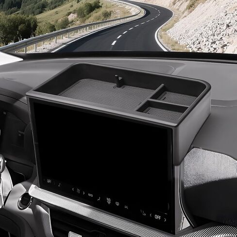 Dash Storage Tray Compatible with 2025 2026 Ford Explorer (Active/T-Line/ST/Platinum/Tremor) Interior Accessories Behind 13.2" Screen Center Console Dashboard Organizer Insert Mount Holder in Saudi Arabia
