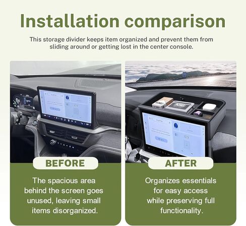 Dash Storage Tray Compatible with 2025 2026 Ford Explorer (Active/T-Line/ST/Platinum/Tremor) Interior Accessories Behind 13.2" Screen Center Console Dashboard Organizer Insert Mount Holder in Saudi Arabia