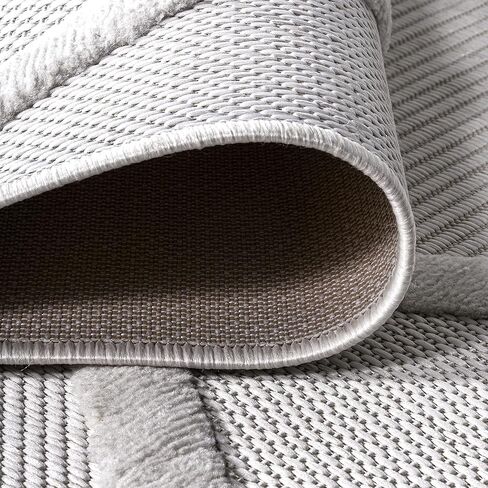 JONATHAN Y Diamond Trellis Indoor Outdoor Runner Rug 2X8 Ivory, Salines for Backyard, Patio, Porch, Easy-Cleaning, High Traffic, Pet-Friendly, Non-Shedding (IBZ101D-28) in Saudi Arabia