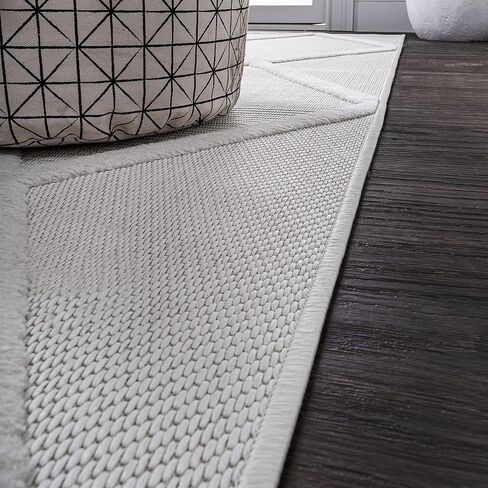 JONATHAN Y Diamond Trellis Indoor Outdoor Runner Rug 2X8 Ivory, Salines for Backyard, Patio, Porch, Easy-Cleaning, High Traffic, Pet-Friendly, Non-Shedding (IBZ101D-28) in Saudi Arabia